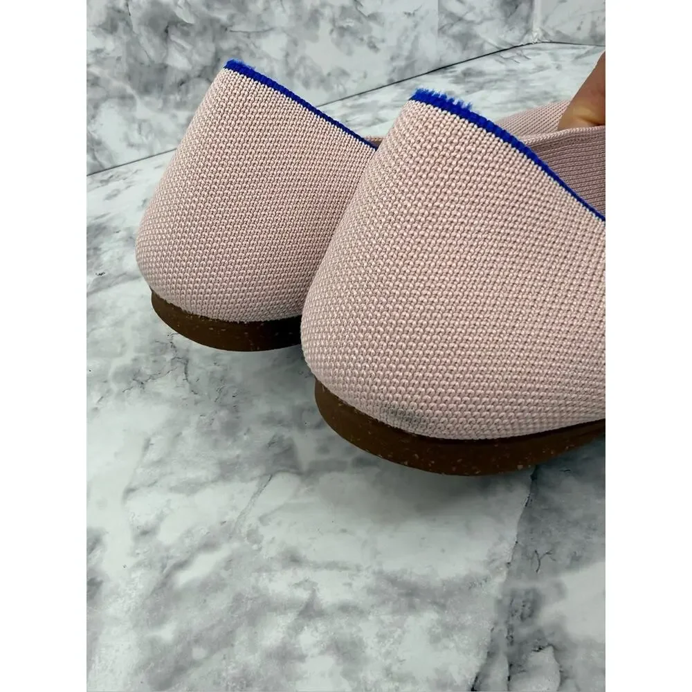 ROTHY’S The Point II Ballet Flat Slip On Comfortable Blush Pink Sz 8.5